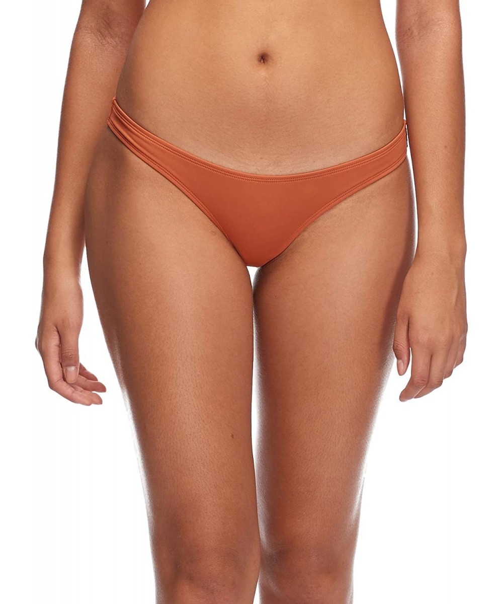 Women's Kylie Low Rise Bikini Bottom Swimsuit - Flavors Lava - CX18ICASMLD $29.01-Bottoms