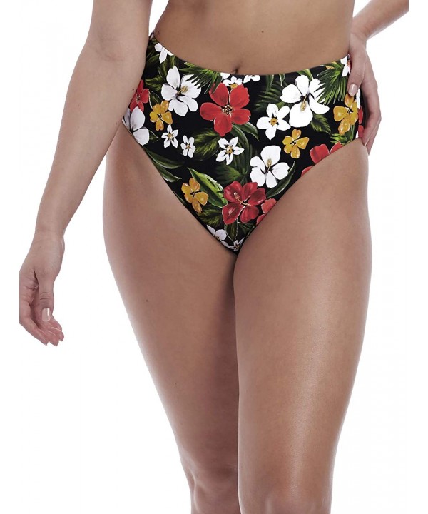 Tiki Bar High-Waist Bikini Bottom - Multi - CI18QW2RIU5 $30.98-Tankinis