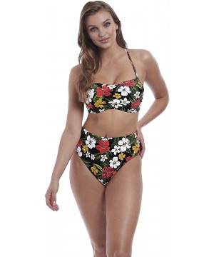 Tiki Bar High-Waist Bikini Bottom - Multi - CI18QW2RIU5 $30.98-Tankinis