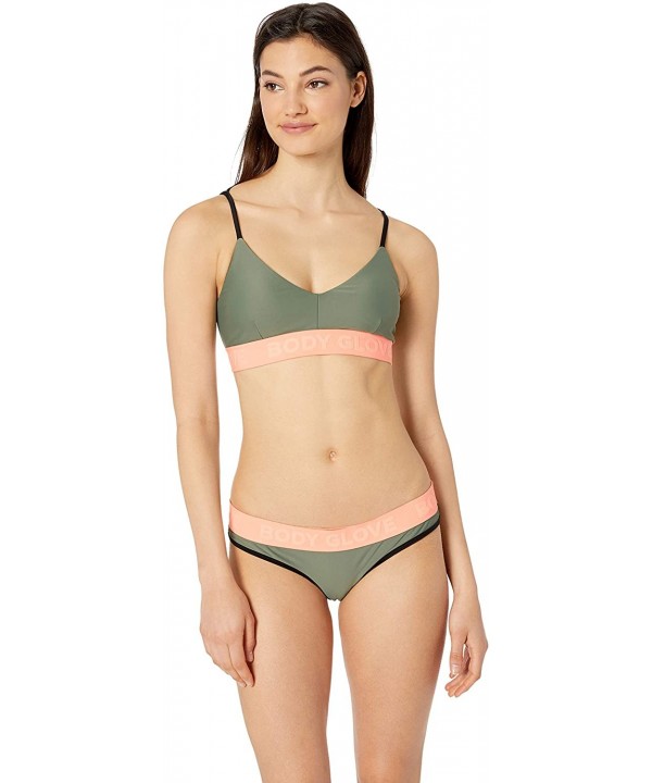 Women's Lola Low Rise Cheeky Bikini Bottom Swimsuit - Cactus Color Block - CM1869890LK $37.01-Bottoms