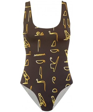 Egyptian Decor Women's One Piece Swimsuit Swimwear Bathing Suit - CV18E38T006 $29.83-One-Pieces