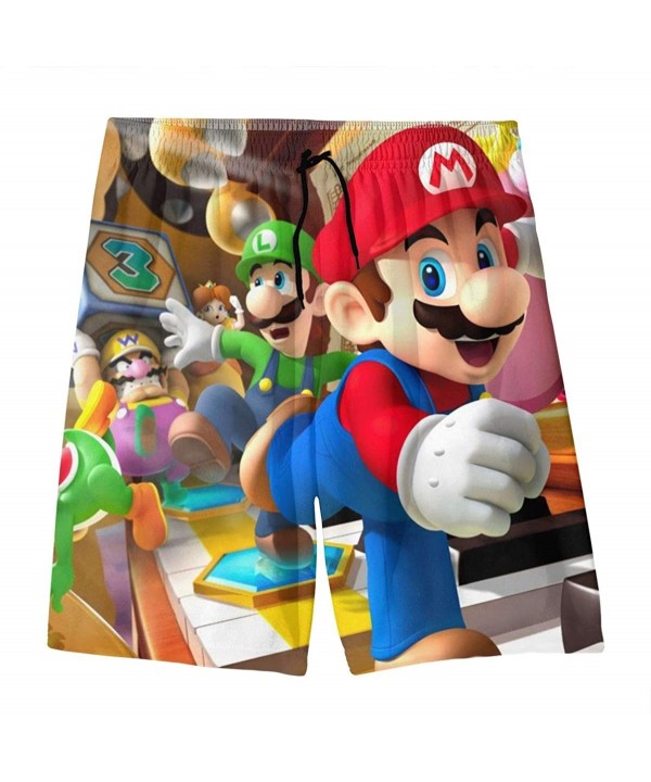 Six Super-Mario Swim Trunks Quick Dry Durability Summer Shorts Swimwear Bathing Suits Drawstring Walk Short - Super Mario Run...