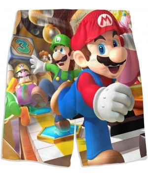 Six Super-Mario Swim Trunks Quick Dry Durability Summer Shorts Swimwear Bathing Suits Drawstring Walk Short - Super Mario Run...