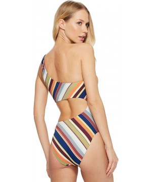 Junior's Funky Town Cut-Out Monokini One Piece Swimsuit - Multi - C9185QI67HM $25.82-One-Pieces