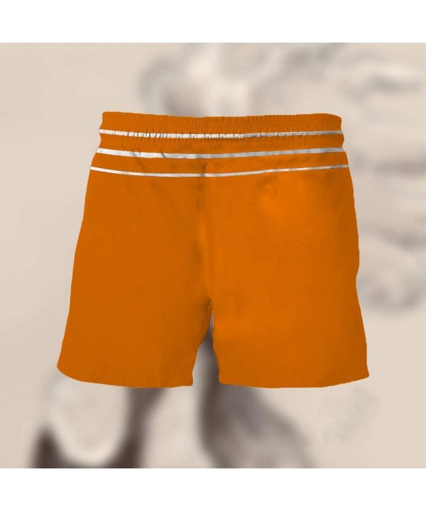 Men's Summer Holiday Drawstring Shorts Casual Cock Printed Beach Pants Swim Trunks-Look at My Pecker-Look at IT - H-orange - ...