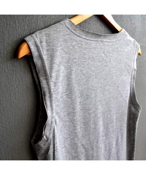 Tank Tops for Women Funny Print Shirts Sleeveless Workout Summer Tunic Loose Fit Tank Tops - Gray 5 - CW194KDRO4G $9.77-Tankinis