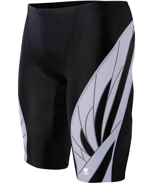 SPORT Men's Phoenix Splice Jammer Swimsuit - Black/White - CB11E91DMDF $28.21-Racing