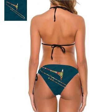 Swimsuits Trombone- Musical Concept Posaune Fits All Different Body Types - Multi 01-two-piece Swimsuit - CJ19E7GHIK4 $31.69-...