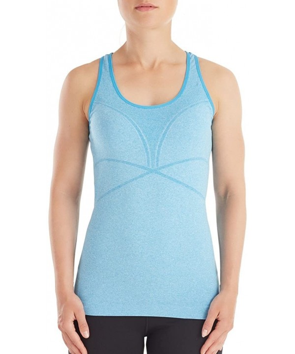 Bodydry Puretech Tank Top - Diva Blue Melange - CD183CDLC2X $10.83-Racing