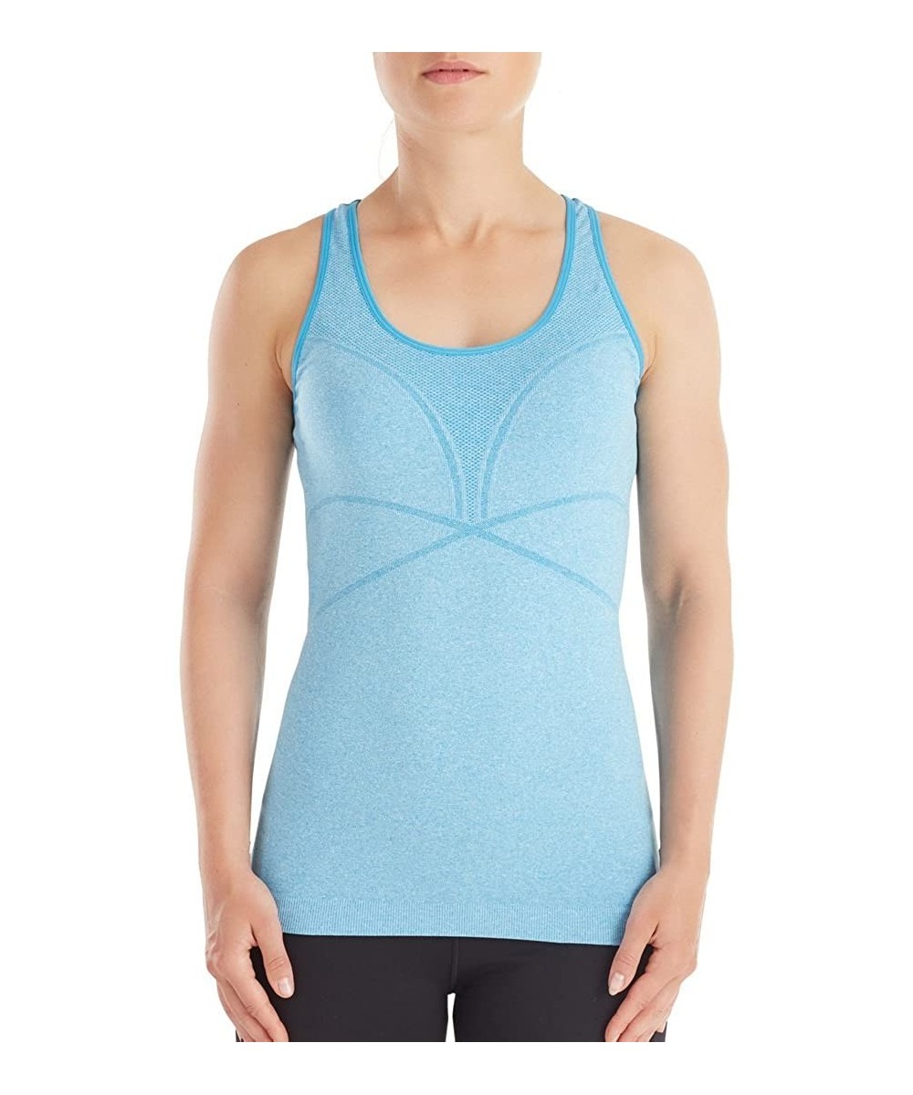 Bodydry Puretech Tank Top - Diva Blue Melange - CD183CDLC2X $10.83-Racing