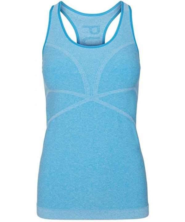 Bodydry Puretech Tank Top - Diva Blue Melange - CD183CDLC2X $10.83-Racing