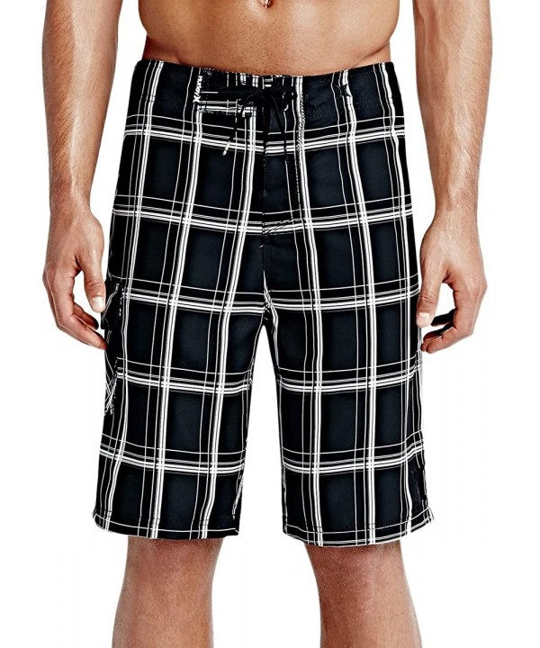 Puerto Rico Burnout Boardshorts - Black - CK122UNM2HF $33.91-Board Shorts