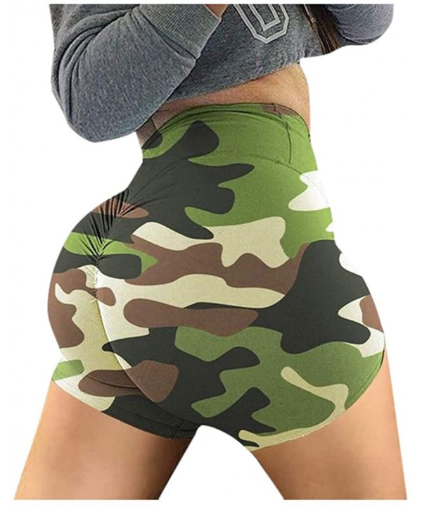 Basic Pants Women Short Sports Pants Summer Elastice Breathable Pants - Green - CB198RC3TQH $14.72-Sets