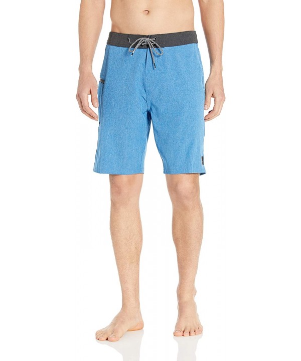 Men's Mirage Core 20" Stretch Board Shorts - Blue - CH18IE2OHT2 $34.81-Board Shorts