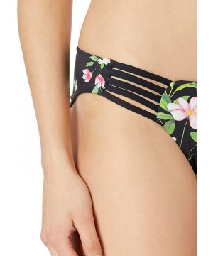 Women's High Neck Bikini Swimsuit Two Piece Reversible Beachwear Set - Dandelion/ Solid Black - CR18N9Q43KS $18.65-Sets