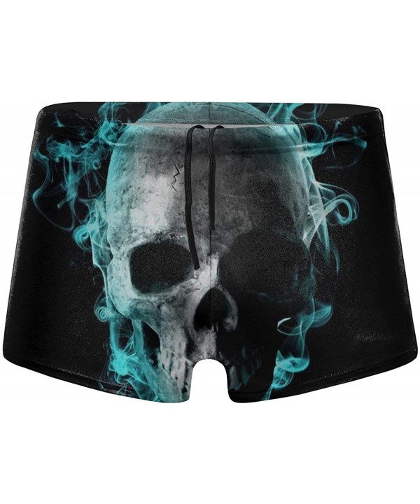 Men's Swimwear Swim Trunks Angel Wings Creative Boxer Brief Quick Dry Swimsuits Board Shorts - Digital Skull1 - CZ19COO88YG $...