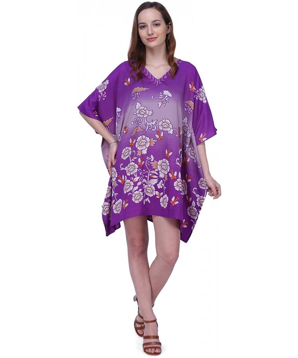 Kaftan Dress - Caftans for Women - Women's Caftans Available in One Size to Fit US 4-6-8 and 10 - 159-purple - CU195YY87YM $1...