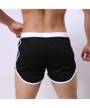 Swim Trunks Men Short- 2020 Mens Summer Fashion Sport Swim Shorts Home Shorts Beach Shorts Boys Swimming Trunks - Black - CP1...