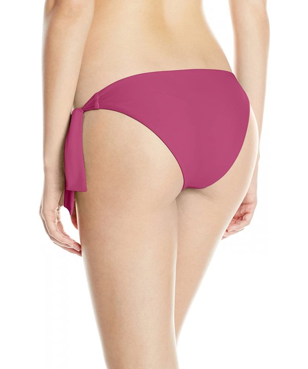 Junior's Smoothies Sash Tie Tropix Bikini Bottom - Black Plum - C012DICWKL5 $42.91-Tankinis