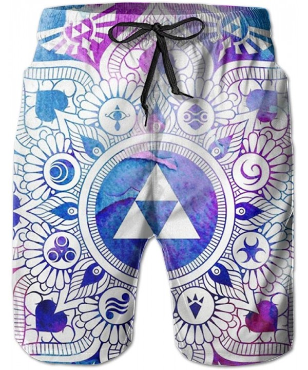 Mens Quick Dry 3D Printed Beach Trunks Board Shorts Casual Summer Swimwear Pants - Legend of a Zelda Mandala - CY18S4WRQTA $2...