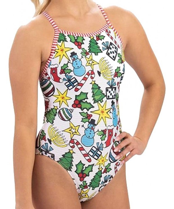 Dolfin Uglies V-2 Back Holiday- Size 34- White - CX192IWA3KN $40.12-Racing