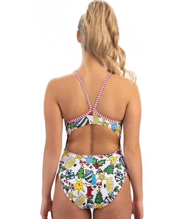 Dolfin Uglies V-2 Back Holiday- Size 34- White - CX192IWA3KN $40.12-Racing