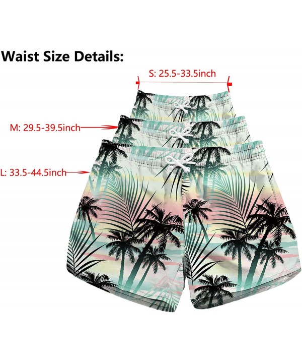 Women's Casual Swim Trunks Quick Dry Print Boardshort Beach Shorts - Black 6026 - C618D8MW4YT $18.67-Board Shorts