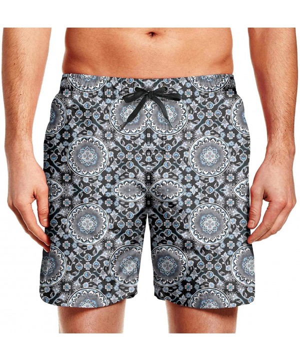 Mens Quick Dry Beach Shorts Swim Trunks Core Board Shorts - White-34 - C719DYE8RDE $22.51-Board Shorts