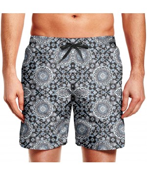 Mens Quick Dry Beach Shorts Swim Trunks Core Board Shorts - White-34 - C719DYE8RDE $22.51-Board Shorts