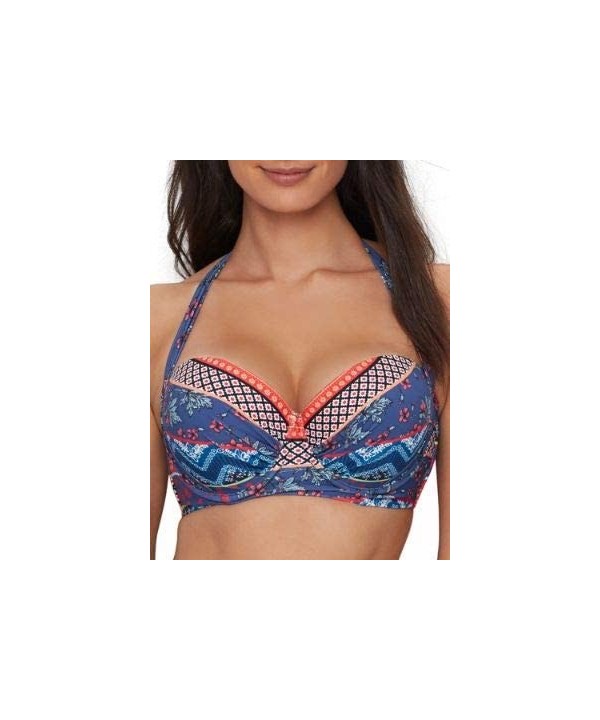 Soleil Multi Longline Bikini Top - Multi - C3190SKAUT7 $15.14-Tops