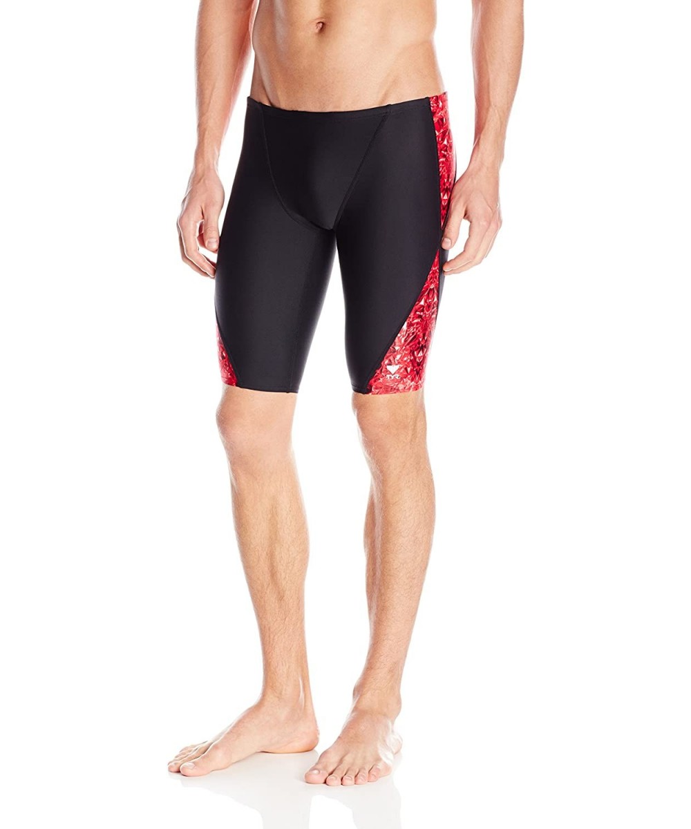 Men's Palisade Blade Splice Jammer - Red - CS11L43M4Y9 $23.26-Racing