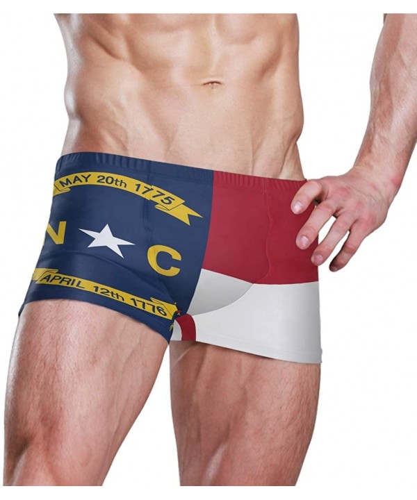 New Zealand Flag Men's Swim Trunks Square Leg Swimsuit Swimwear Boxer Brief - North Carolina State Flag - C618TCX7MLM $27.05-...