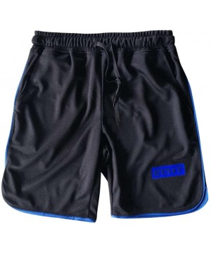 Men's Sports Training Bodybuilding Summer Shorts Workout Fitness Gym Short Pants - Blue - C918TU0KLMA $10.18-Board Shorts