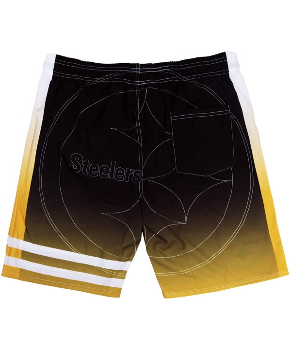 Mens Swim Shorts Training Quick Dry Shorts Athletic Shorts Swim Trunks for Men - Steelers - CV190MRTCDL $21.30-Board Shorts