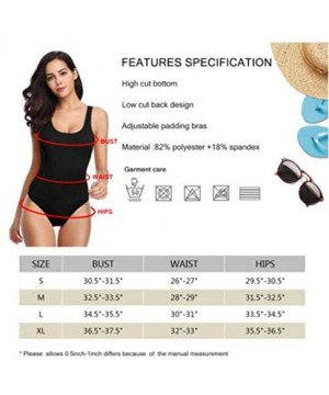 Maria Brink Shirt Swimwear Women Sexy One Piece Swimsuit Halter Bikini-One-Piece Swimsuit - CD19C6ZWI2E $19.39-One-Pieces