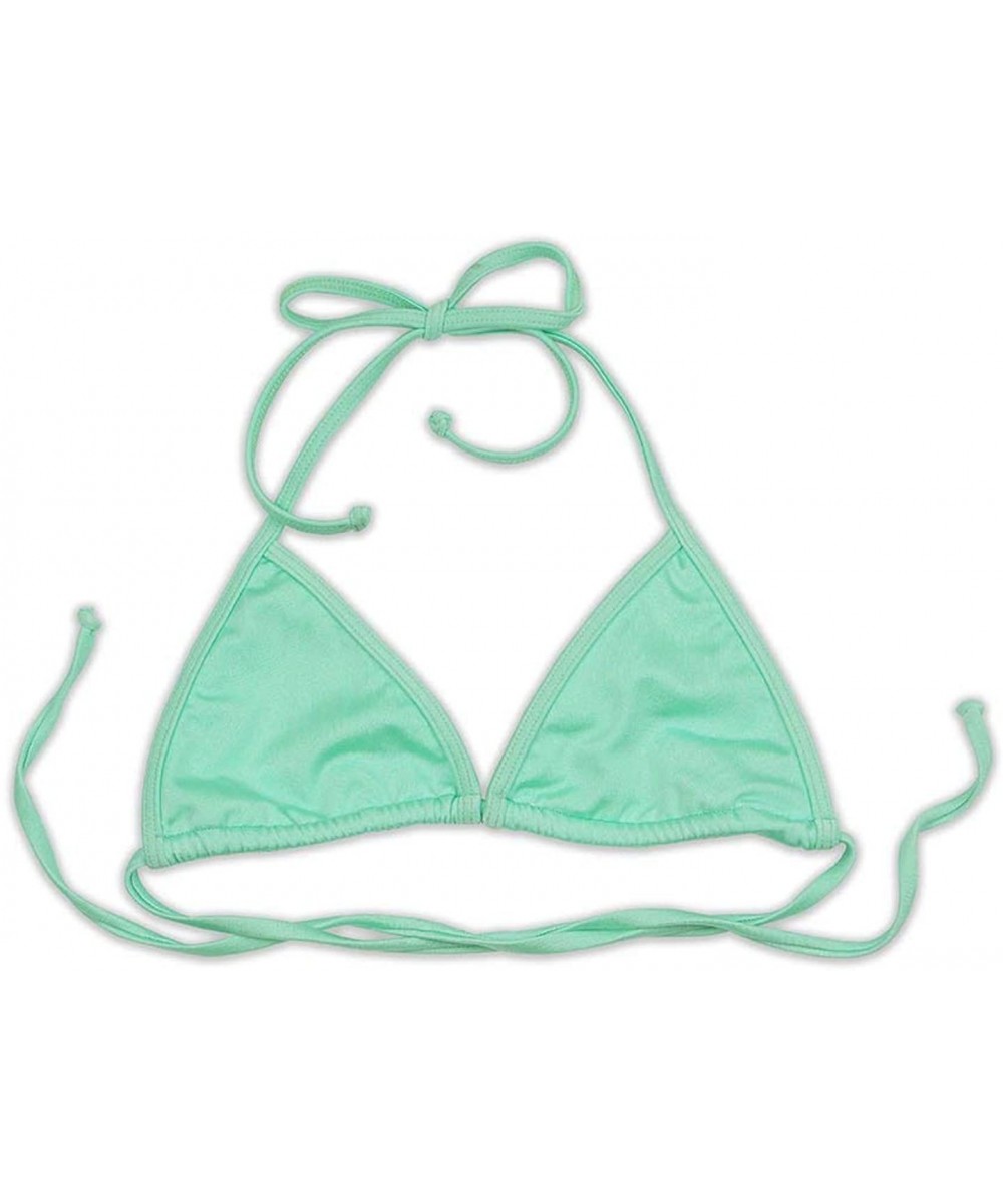 Flux Bikini Top - Menthol - C218QL4QKKW $19.11-Tops