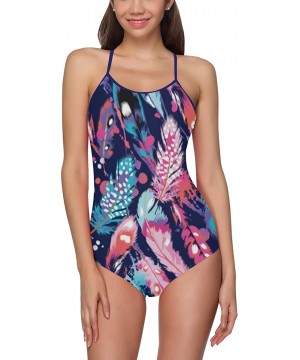 Unique Custom One Piece Swimsuit Swimwear Bathing Suit for Women Juniors (XS-3XL) - Multi 4 - CM18EMW7MZS $22.23-One-Pieces