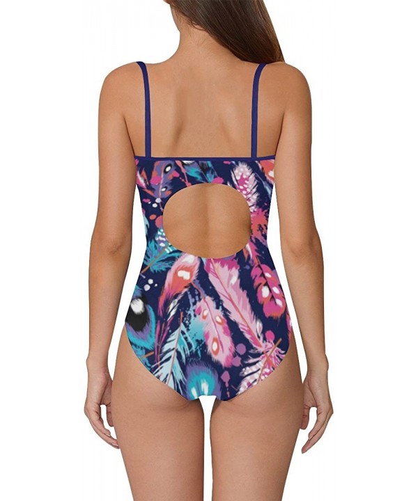 Unique Custom One Piece Swimsuit Swimwear Bathing Suit for Women Juniors (XS-3XL) - Multi 4 - CM18EMW7MZS $22.23-One-Pieces