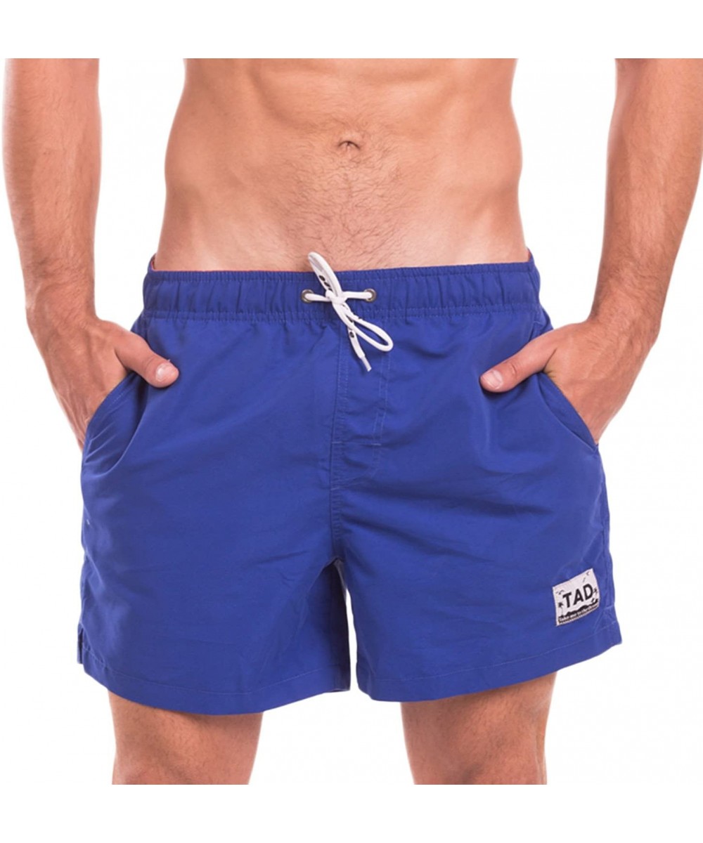 Men Swimwear Swimsuits Swim Beach Board Surf Shorts Quick Drying Trunks - Blue - CP18EMRA9TD $38.69-Board Shorts