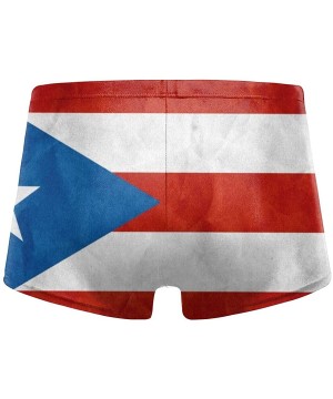 Men's Low Rise Swim Briefs Bulge Swim Trunks - Puerto Rico Flag - CP19C5ML5E6 $29.29-Briefs