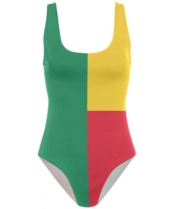 Womens Swimsuits Barbados Flag One Piece Tankini Girls Monokini - Benin Flag - CV18R2M9RT0 $22.61-One-Pieces