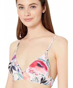 Women's Meadowbrook Tri Bikini Top Swim Suit - Off White - CA18IE4CA7H $20.58-Sets