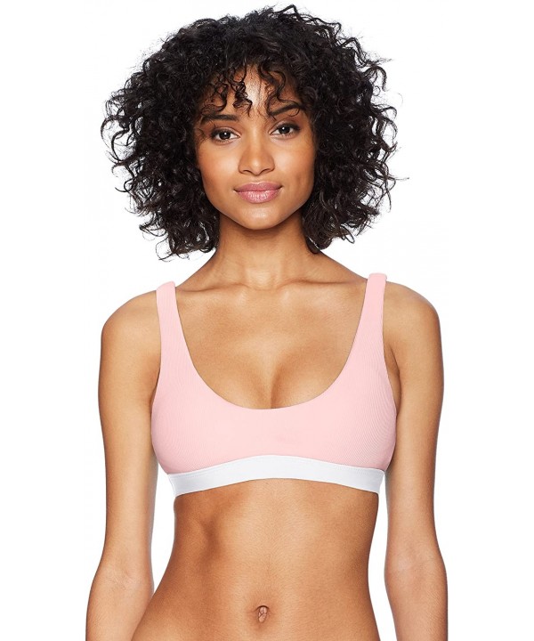 Women's Color Block Sport Bra - Pink - CW185LWIMNH $34.94-Tops