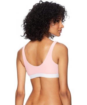 Women's Color Block Sport Bra - Pink - CW185LWIMNH $34.94-Tops