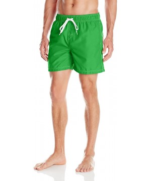 Men's Jetty Geo Volley Swim Trunk - Reflex Green - CI12G580QER $12.29-Trunks