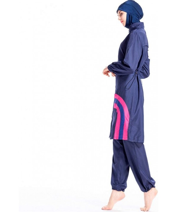 Women Muslim Bathing Suit with Cap Muslim Islamic Burkini Swimwear Swimsuit CapsA - CO18SMMWWK4 $28.40-One-Pieces