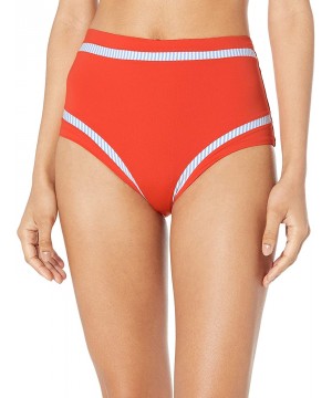 Women's Nectarine Medium Coverage Bikini Bottom - Red - CA18HTK5R3E $10.26-Sets