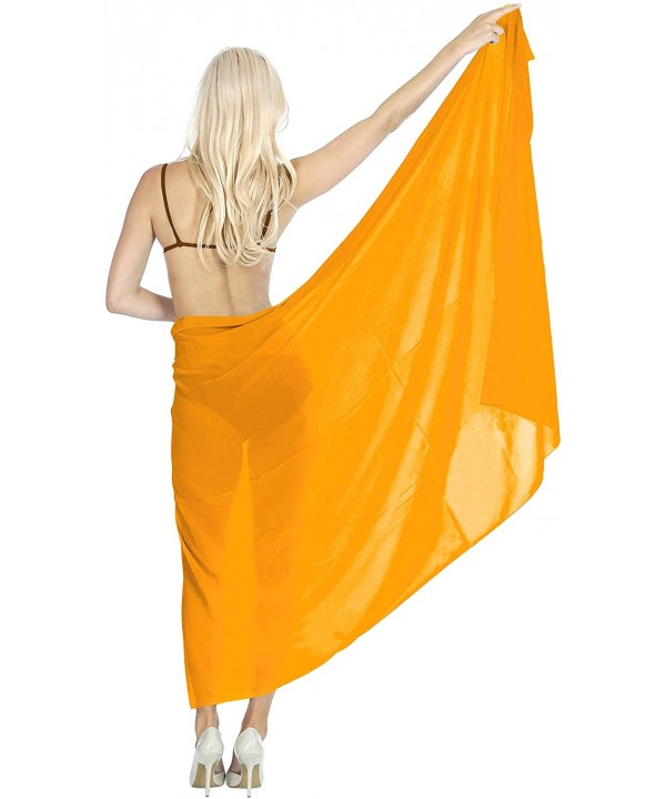 Women's Beach Cover Up Bikini Sarong Swimsuit Wrap Skirts Full Long B - Autumn Yellow_h797 - CJ11JO32OKF $12.20-Cover-Ups