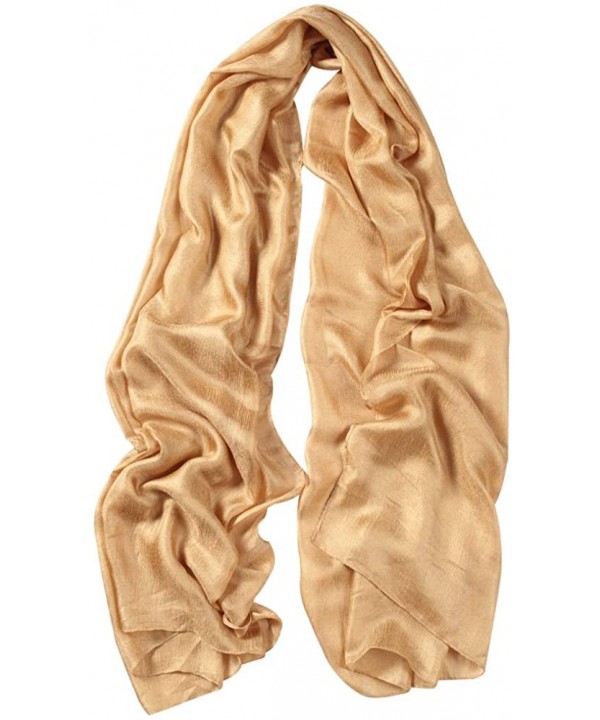 Womens Scarf Shawl Fashion Lightweight Soft Large Swim Cover up Thin Scarf Head Wrap - 00 Sikly Gold - CE18I8EMNRX $12.73-Cov...