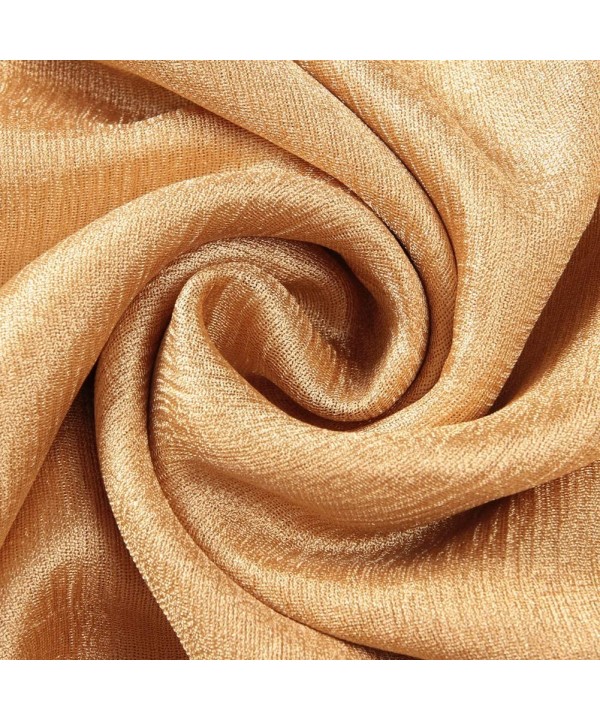 Womens Scarf Shawl Fashion Lightweight Soft Large Swim Cover up Thin Scarf Head Wrap - 00 Sikly Gold - CE18I8EMNRX $12.73-Cov...